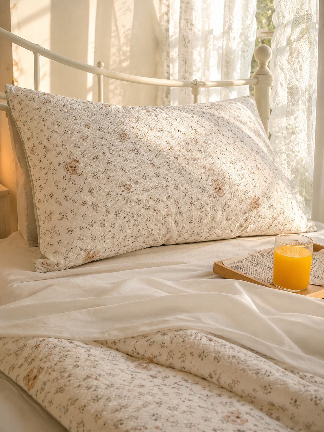 Extra soft pillowcase for mother and baby sleep comfort