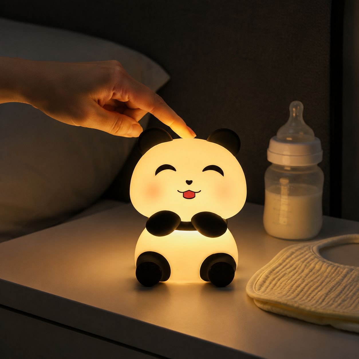 Modern portable night light with easy touch control
