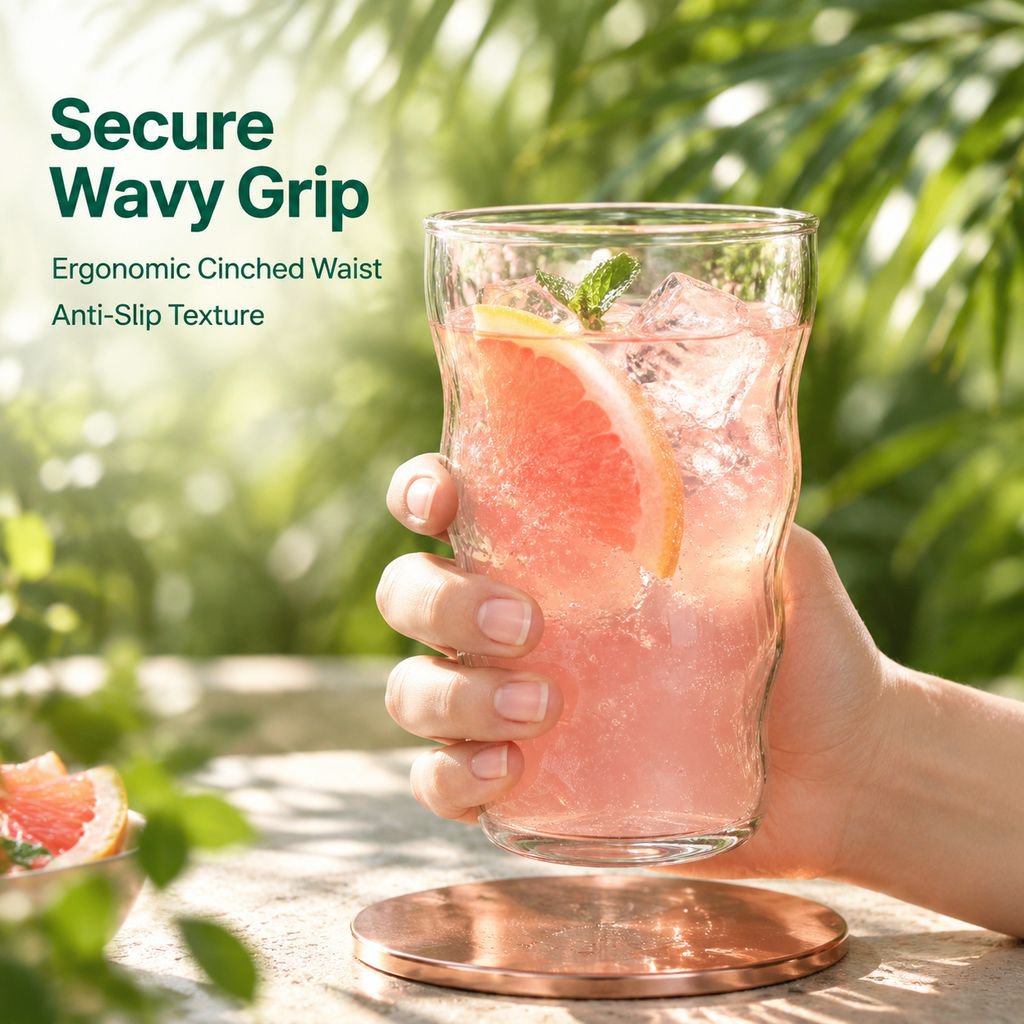 Minimalist Cloud Borosilicate Lightweight Heat-resistant Glass Cup