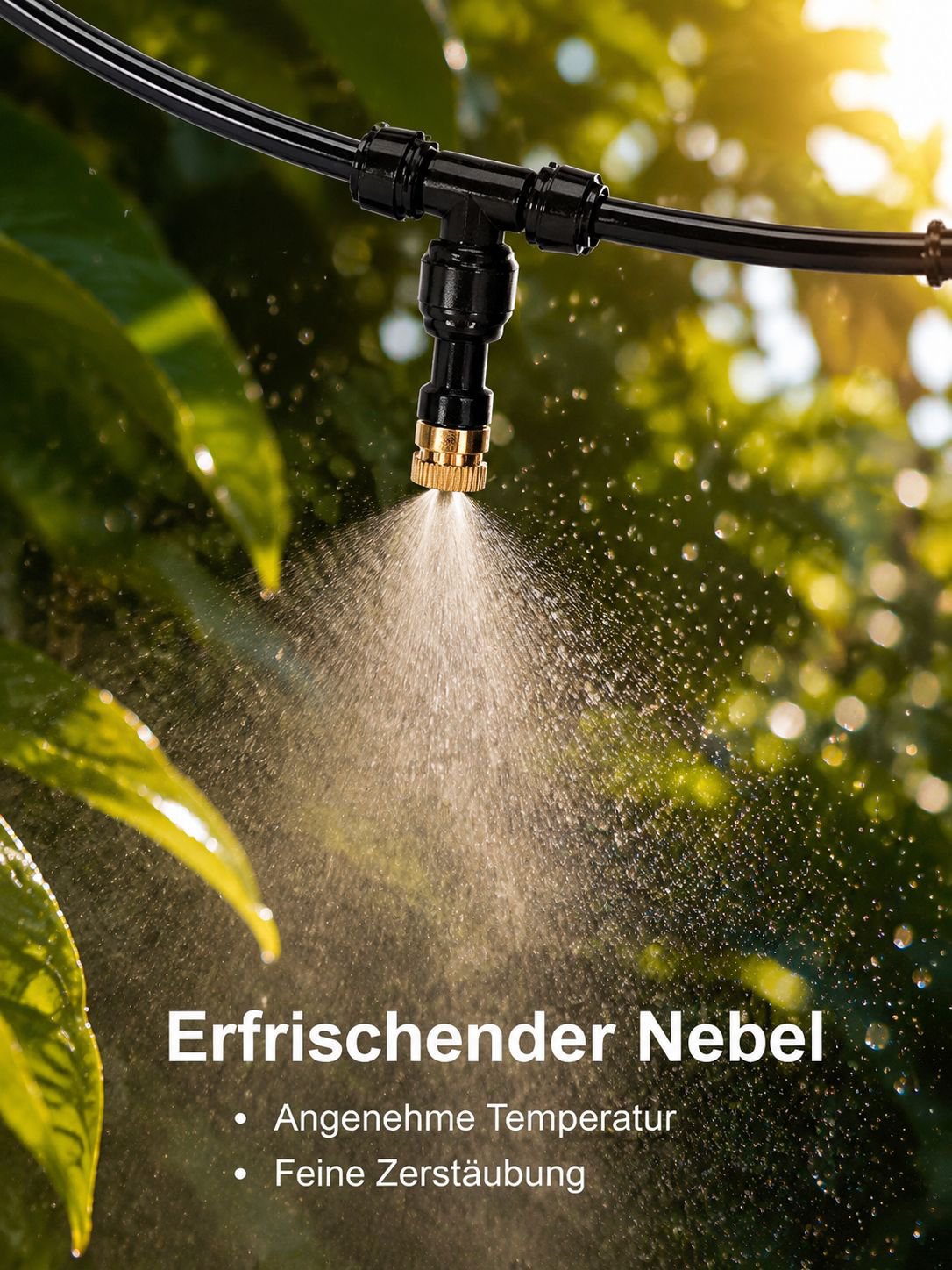 Garten Outdoor Niederdruck Kühlnebeldüsen Set