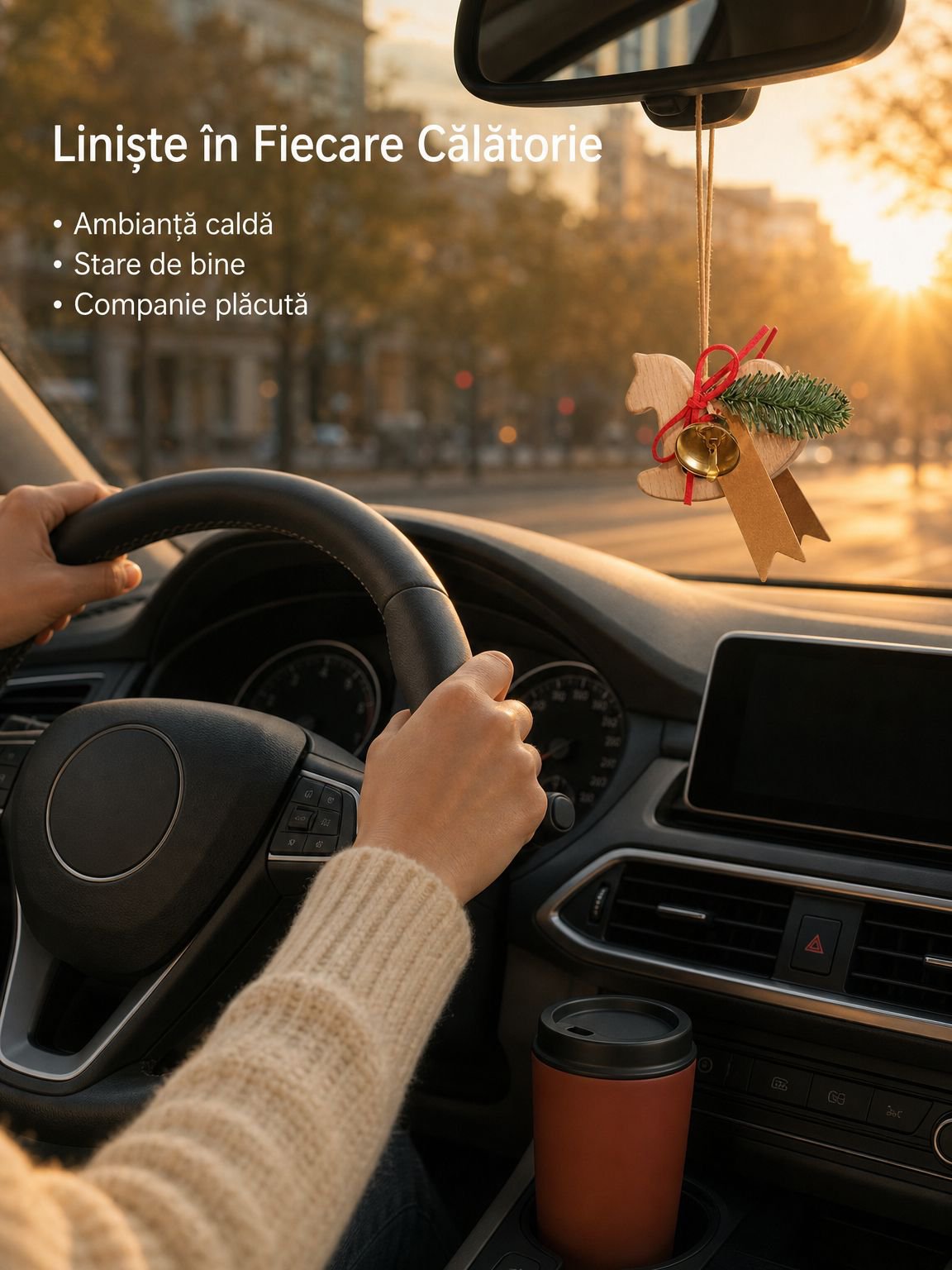 Ornament pentru oglinda retrovizoare a mașinii – Calul Troian