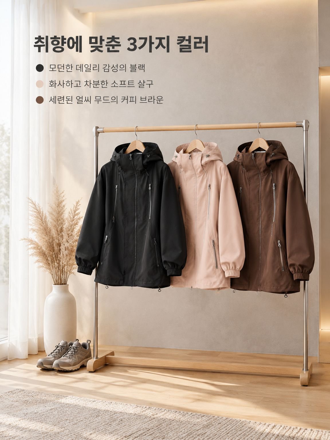 아웃도어 방풍 재킷, 남녀 커플용, 봄가을 시즌 트렌디 브랜드, 탈부착 가능