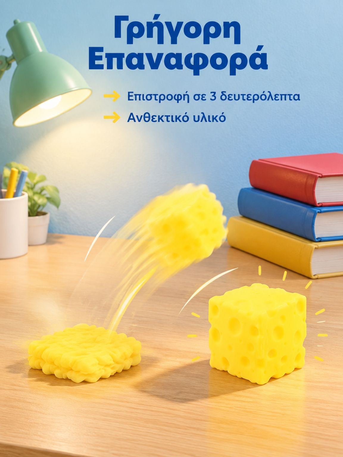 Παιχνίδι με τυρί σε σχήμα κύβου για ανακούφιση από το άγχος