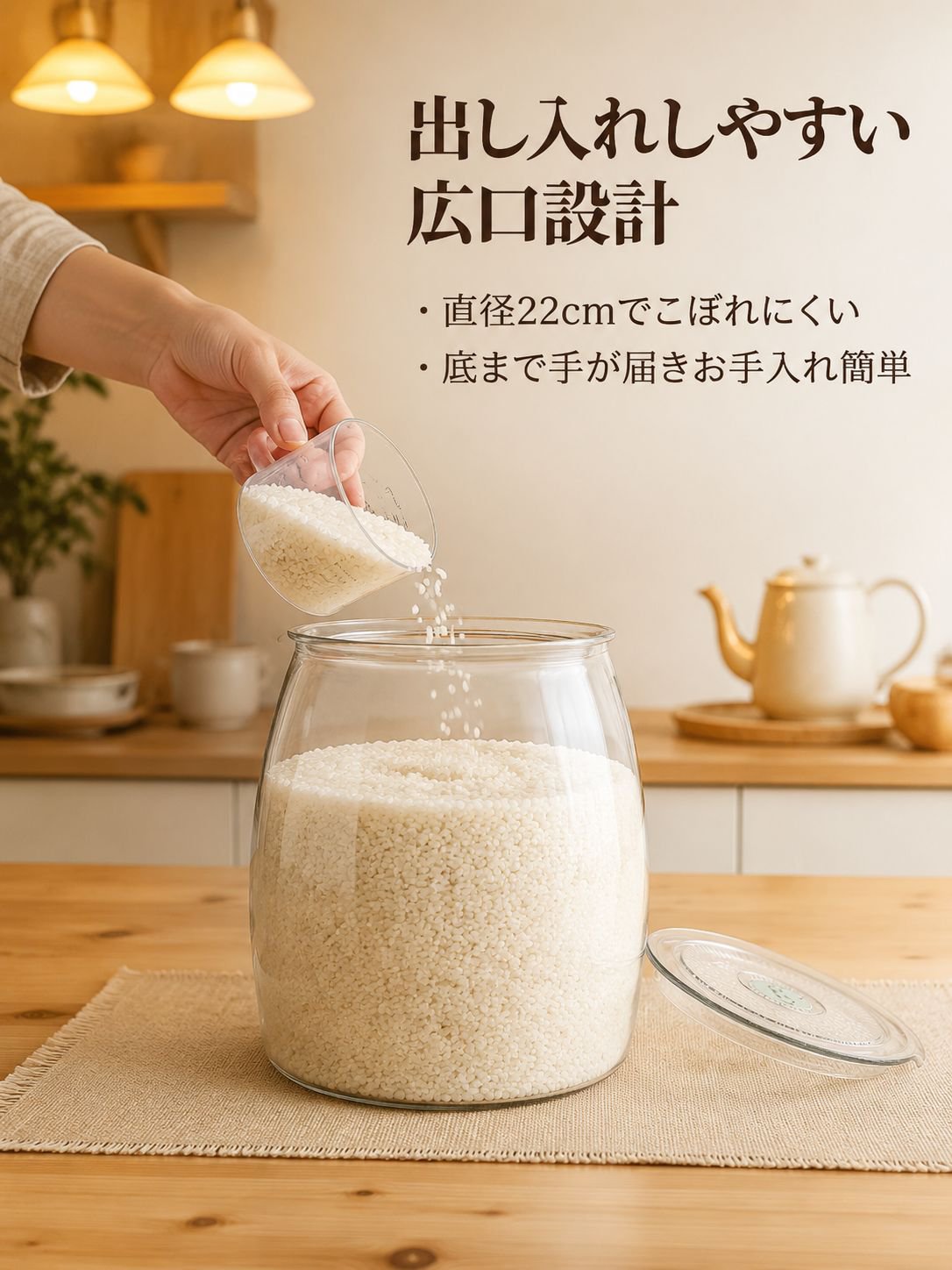 キッチン用食品グレードPET密閉容器
