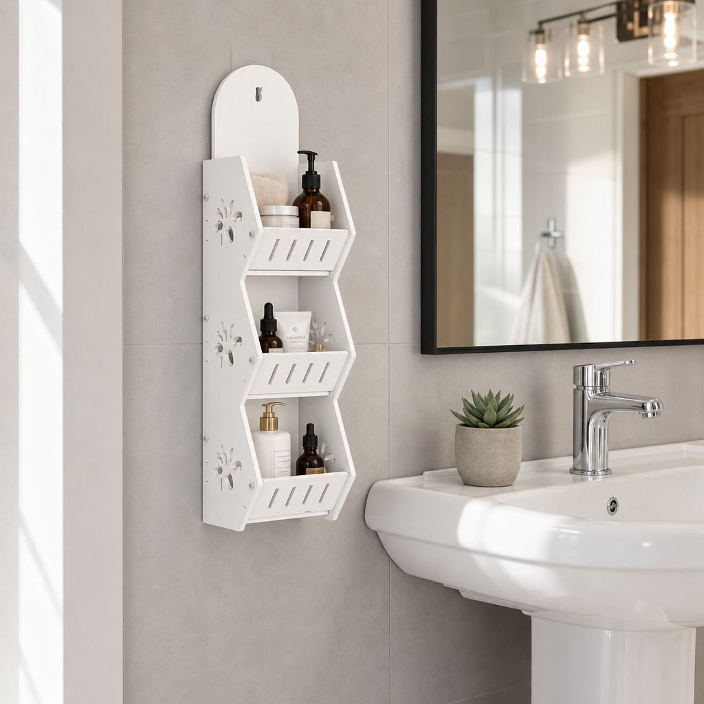 Bathroom Sink Wall Storage Rack