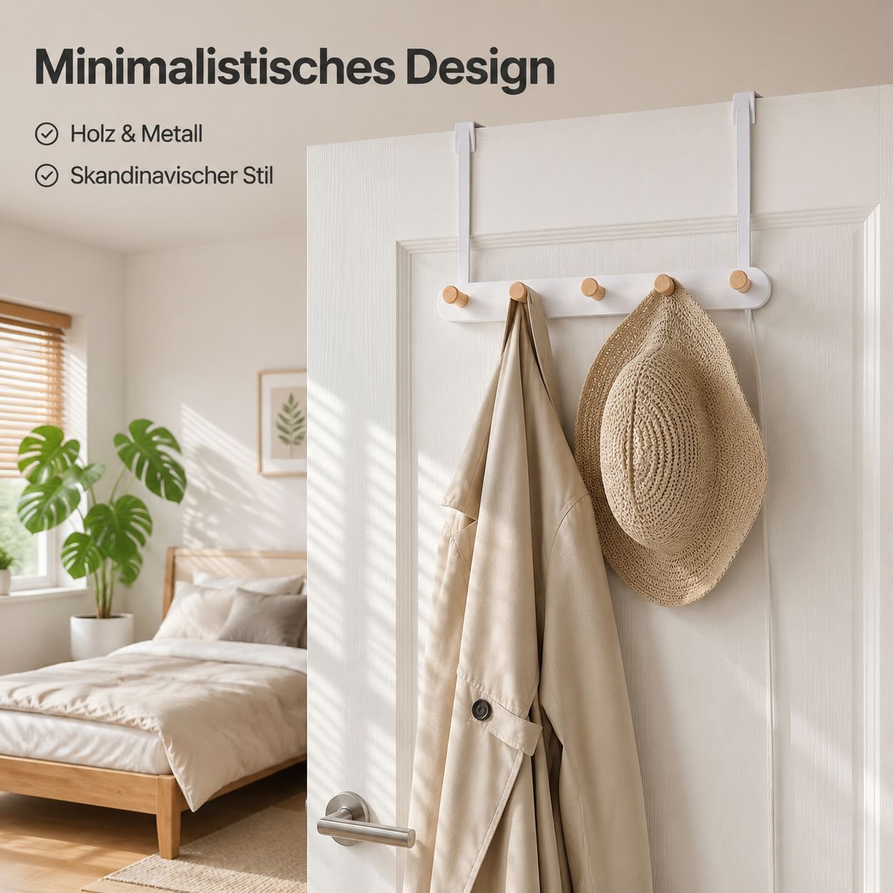 Hilo Schlichter Türhaken aus Massivholz