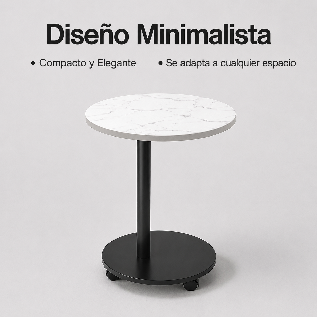 Mesa redonda multifuncional y sencilla, adecuada para sala de estar y dormitorio