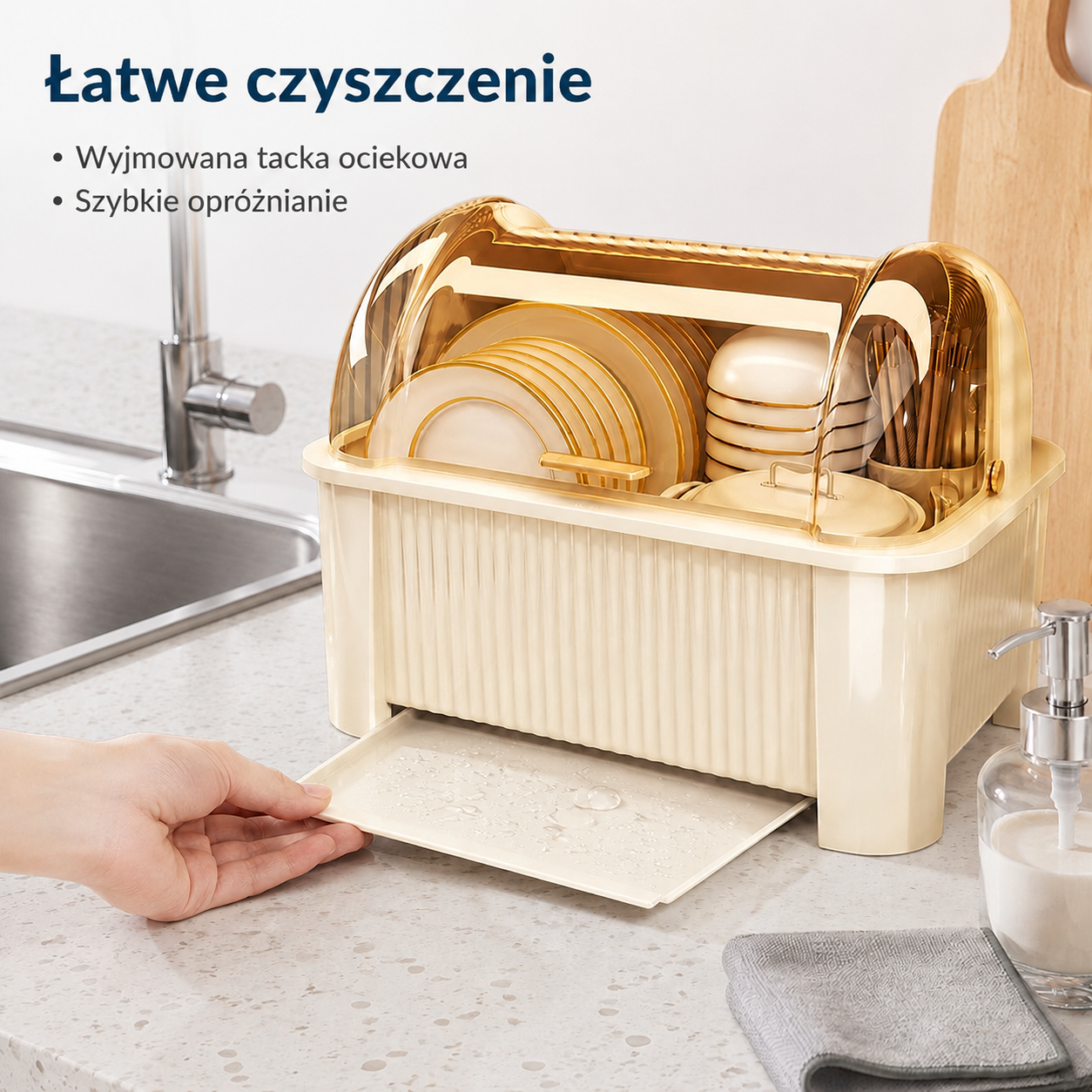 Kuchenny plastikowy organizer na naczynia