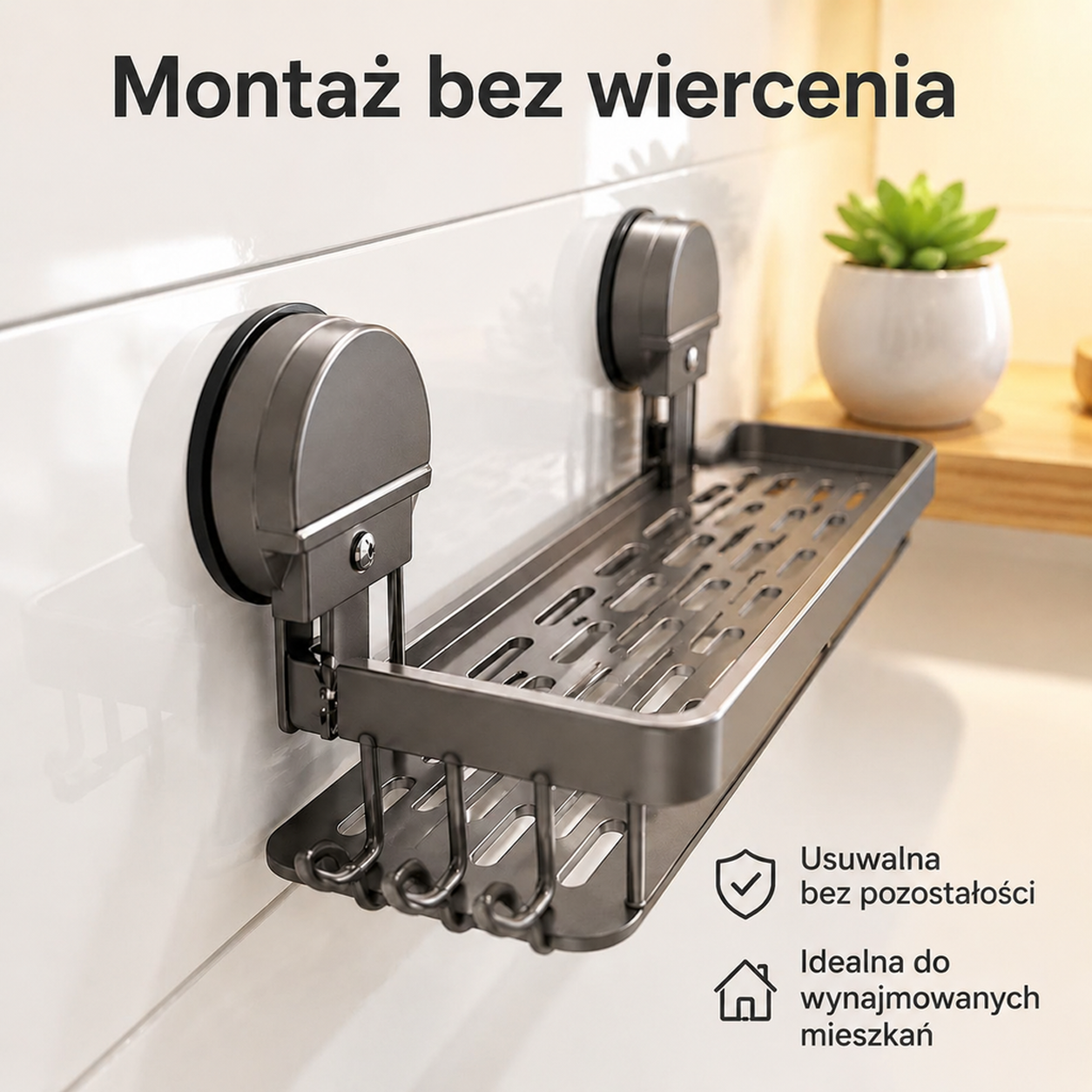 Wielofunkcyjny organizer do zlewu z przyssawką