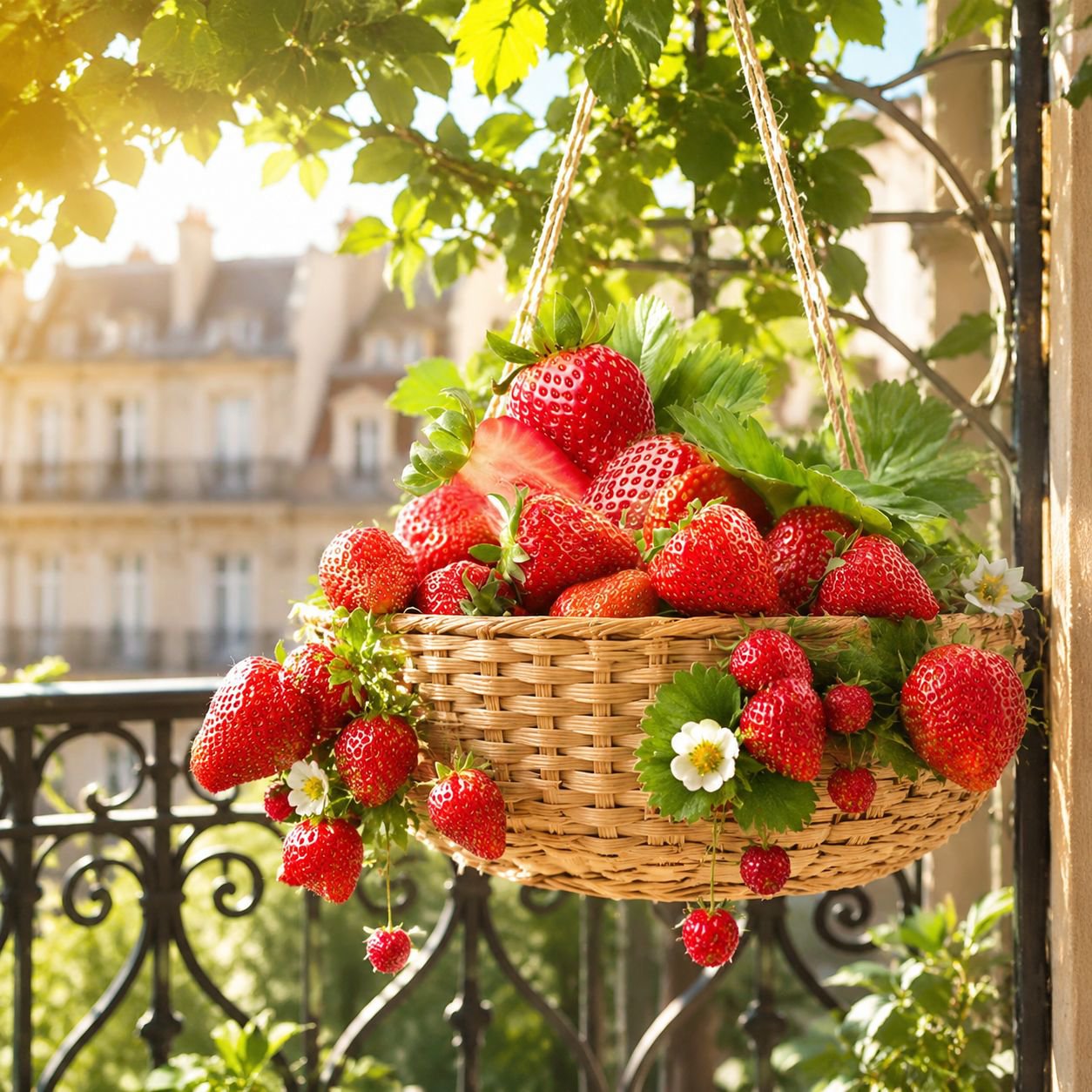 Potted Strawberry Seeds Four Seasons Farmhouse Cream Fruit Potted Indoor Planting