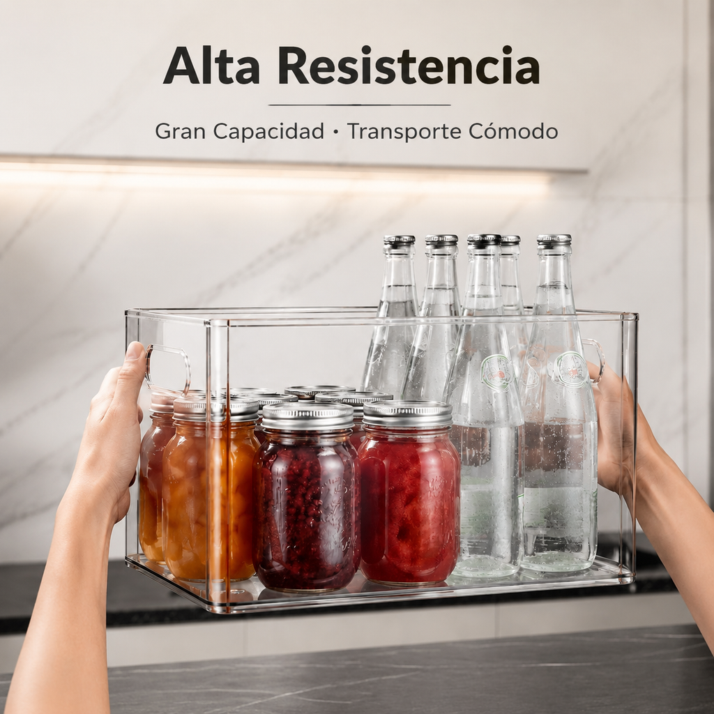 Caja organizadora multifuncional para armarios y snacks
