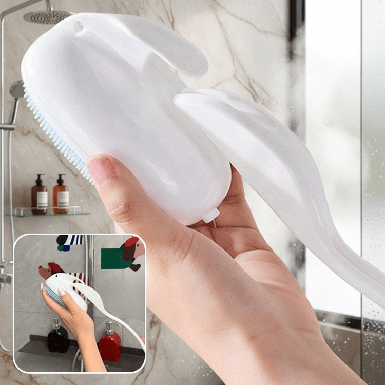 Lazy Person's Foaming Back Brush – Efficient Bath Scrubber