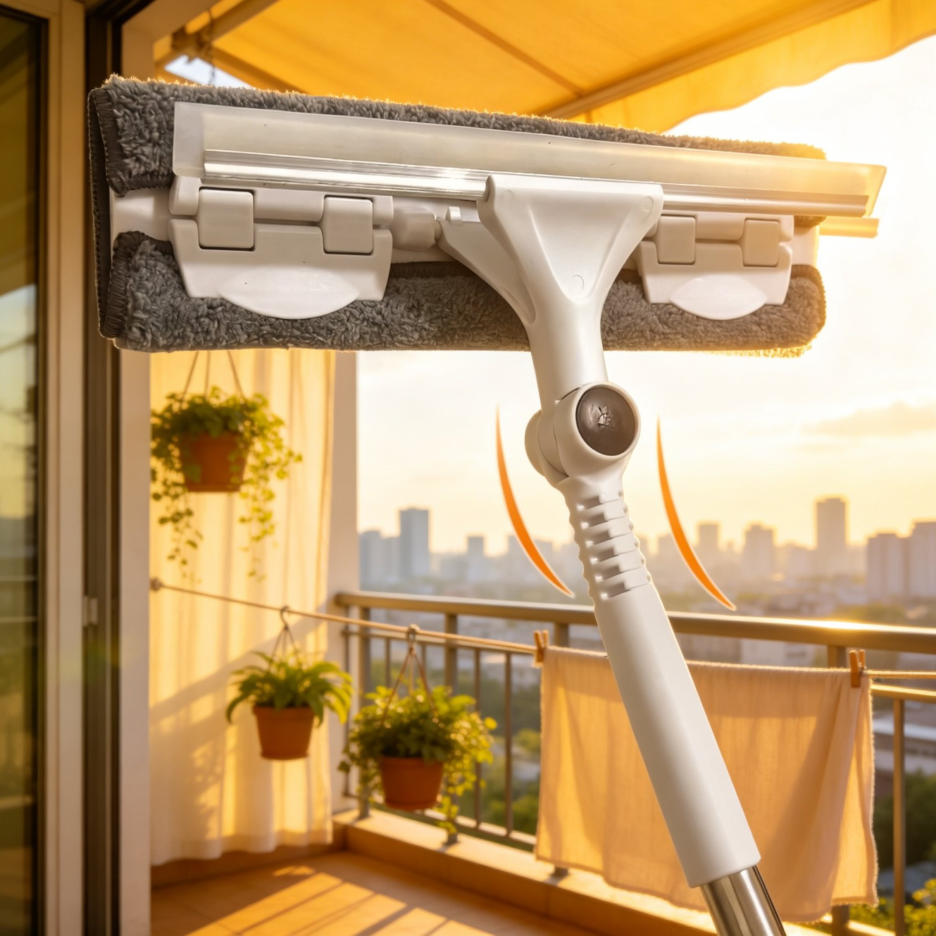 Limpiador de ventanas fácil de usar para ventanas altas