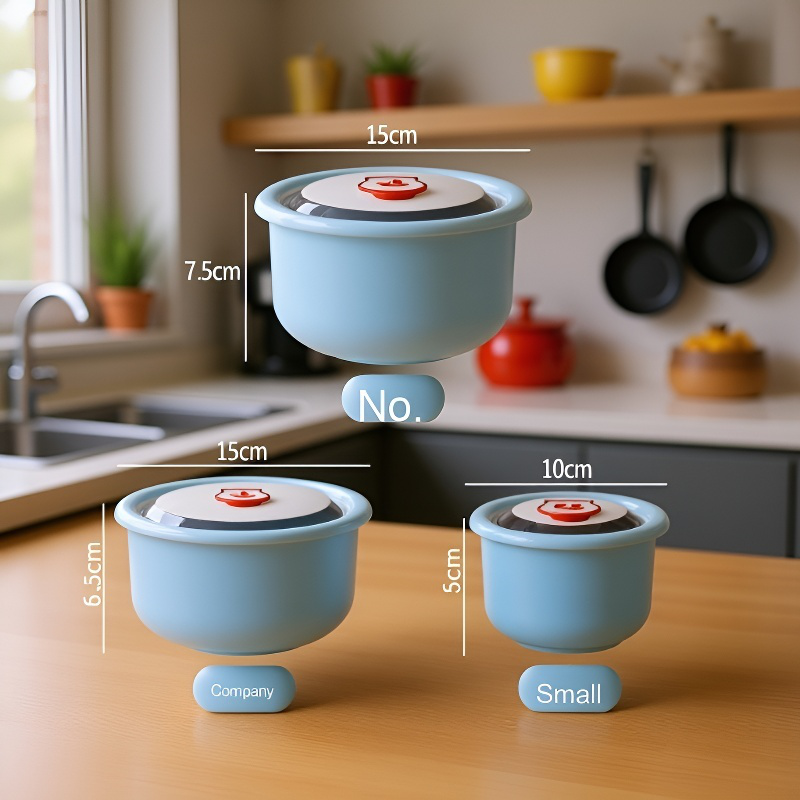 エコ素材の麦わら食品保存容器の使用シーン