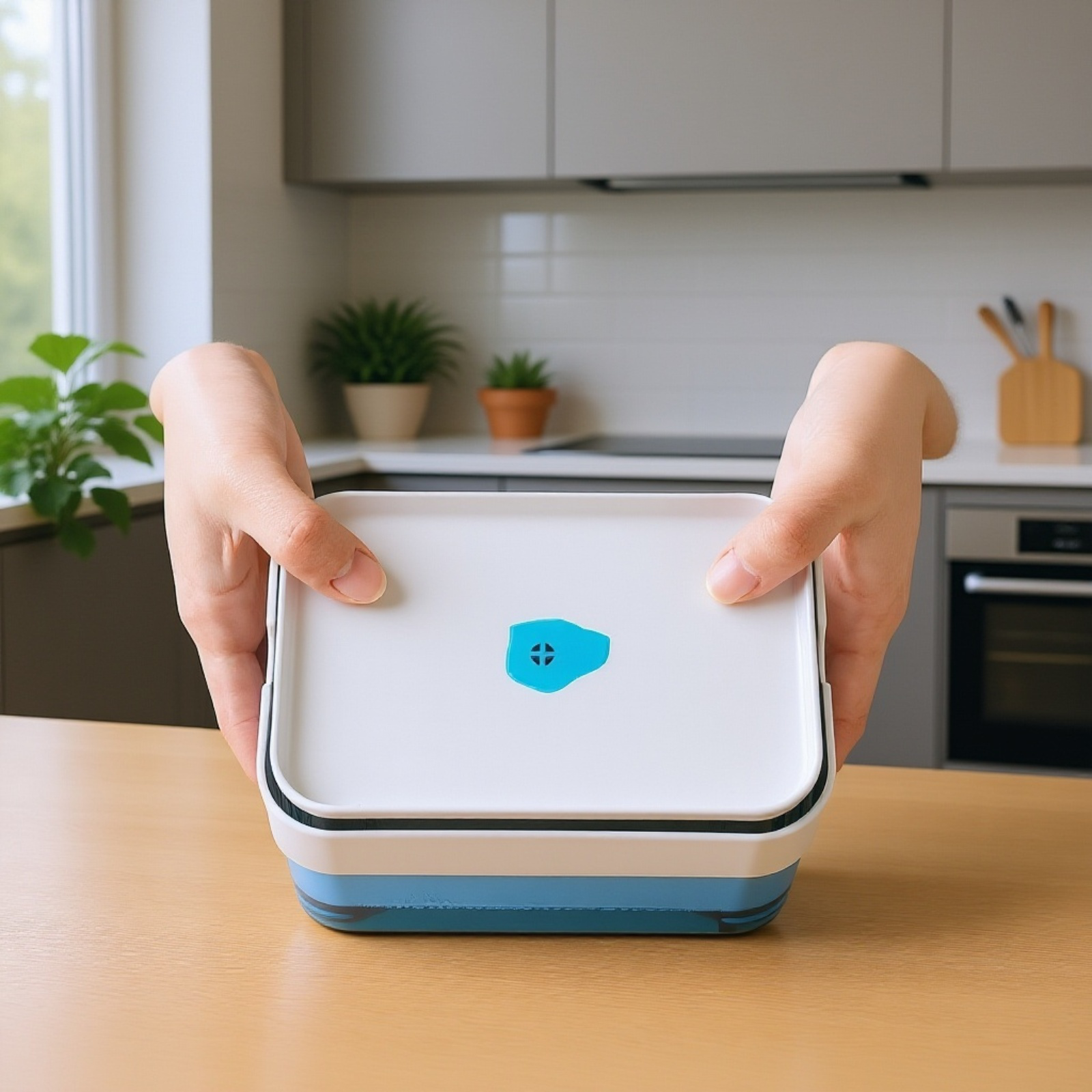 Jabonera con prensa escurridora