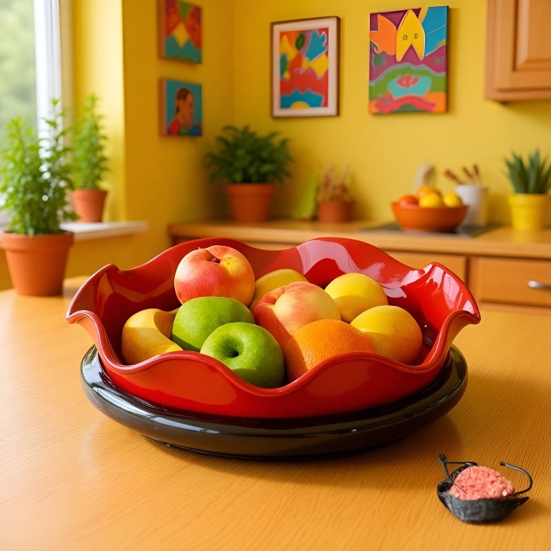 Luxurious Rotating Fruit Tray for Home Living Room, Sophisticated Snack and Dried Fruit Tray