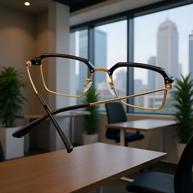 男性用ナイトビジョン紫外線カット四角調光ドライビングサングラス レトロスタイル