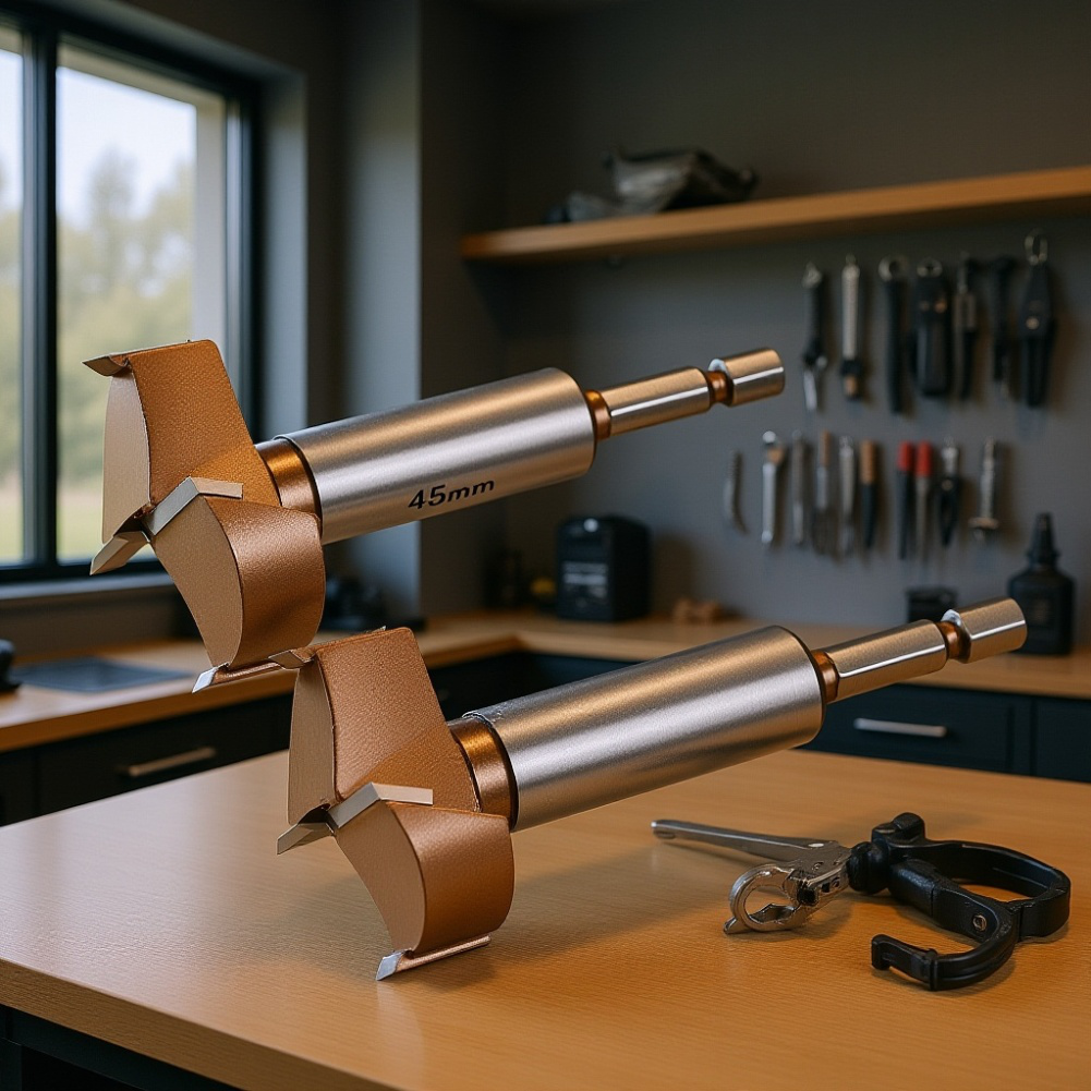 정밀 홈 트임 작업 중인 양날 홀더