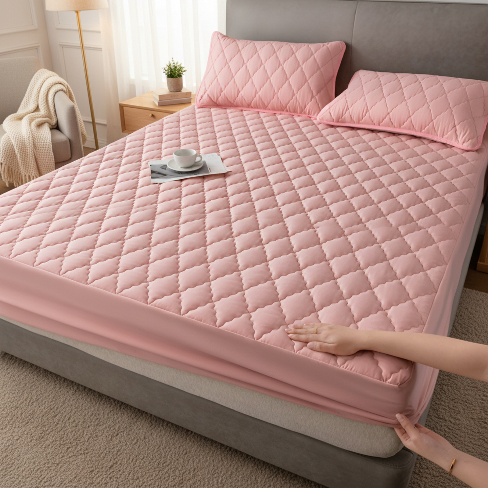 Waterproof Bed Sheet, Baby Diaper-Proof Mattress Protector, Easy-to-Clean Mattress Cover