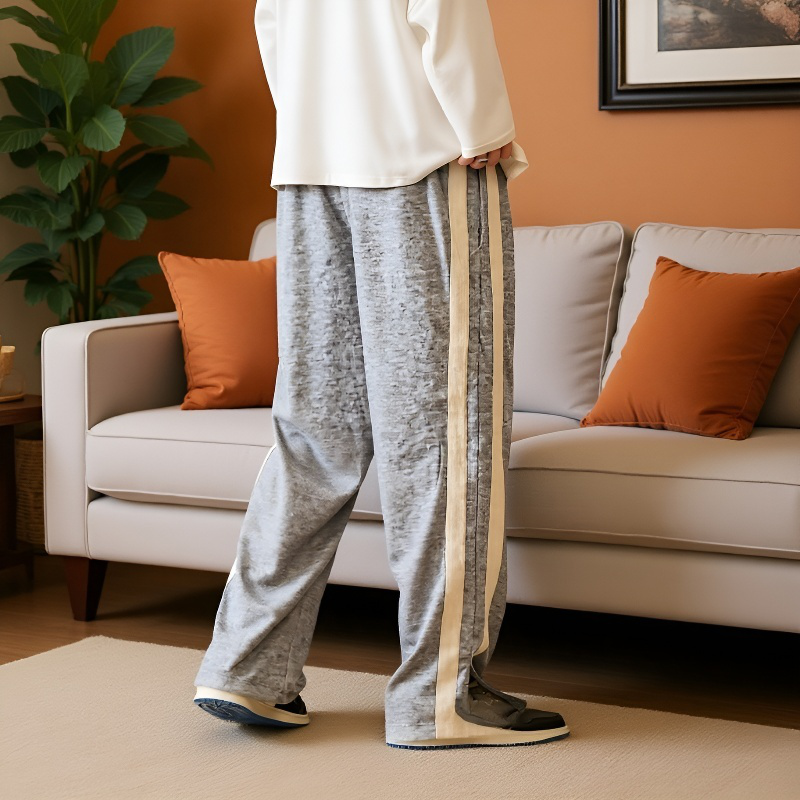 男性春秋カジュアルパンツゆるい長ズボンストレートカップル秋カジュアルパンツ