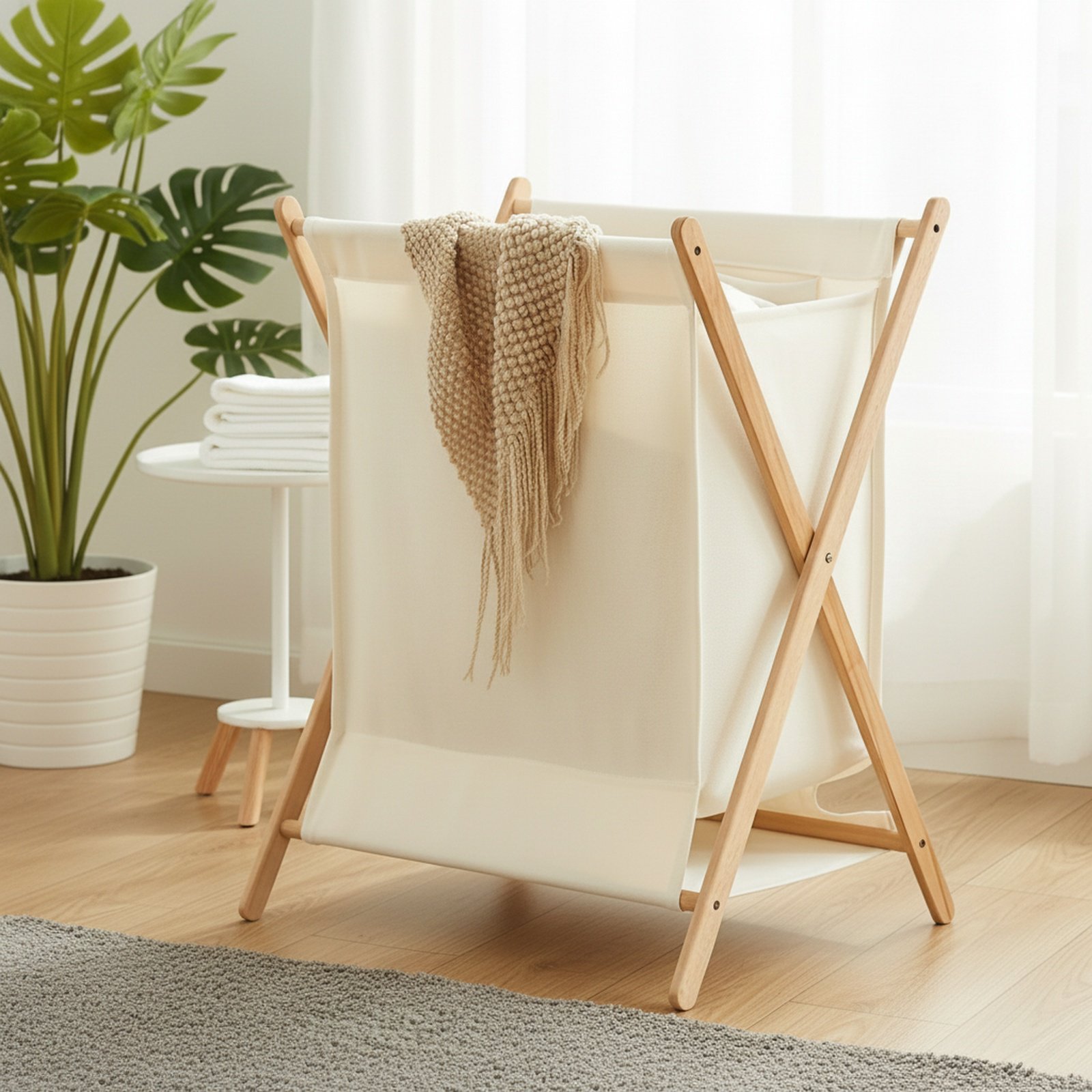 Grand panier de rangement pliable