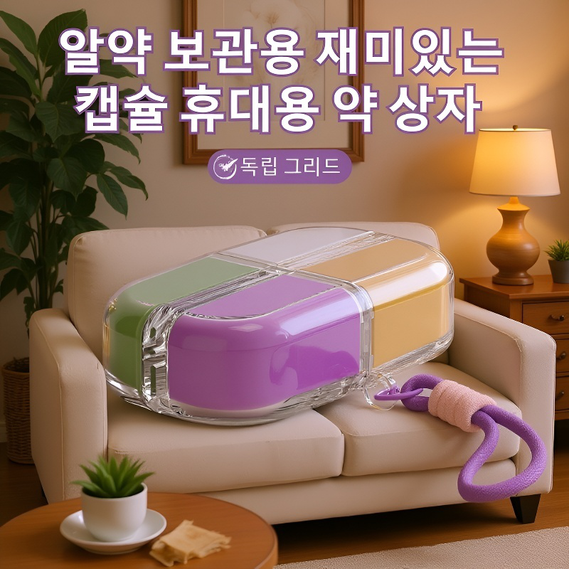 도파민 캡슐 큐브 케이스