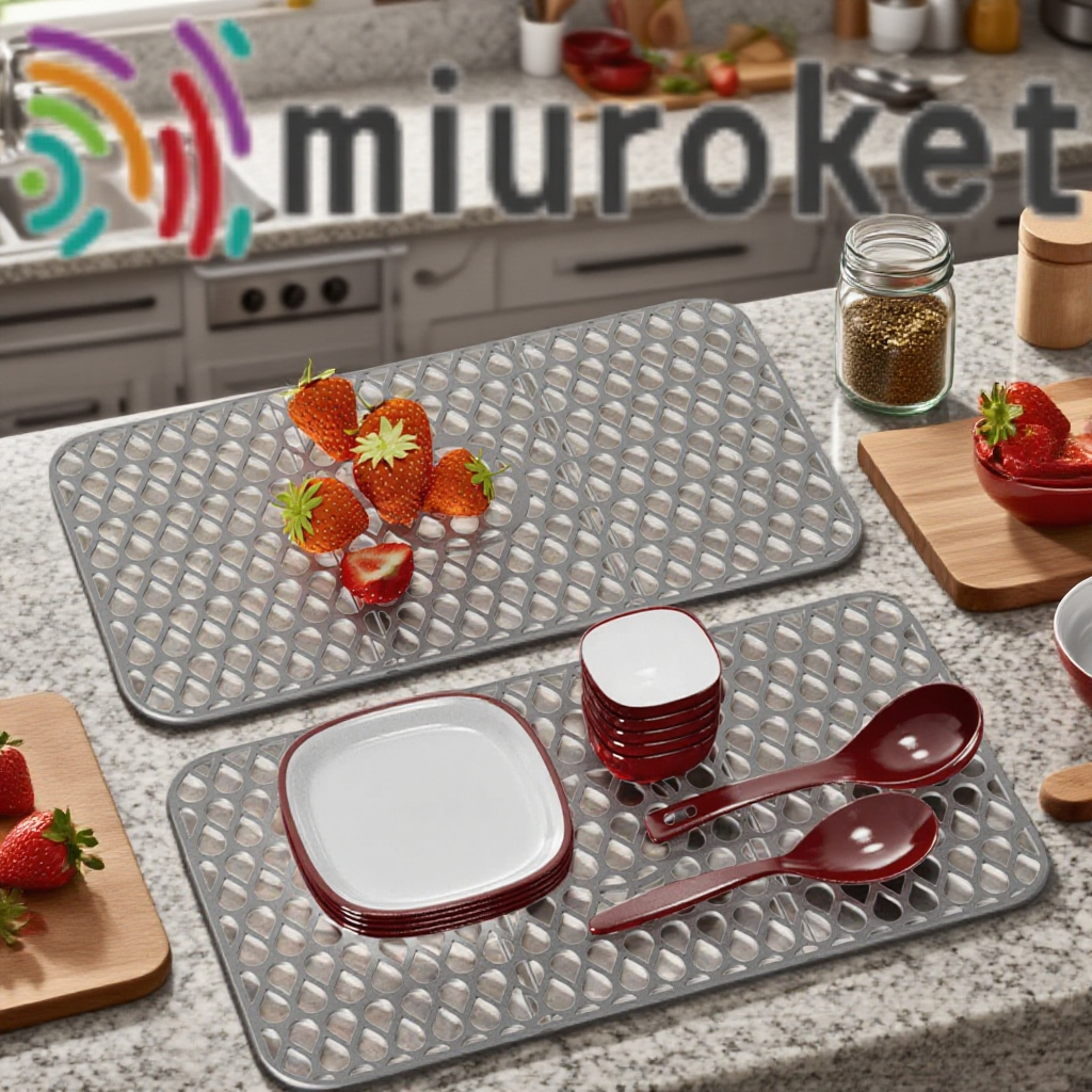 シリコンシンクマット 水切り・断熱・滑り止め機能付き