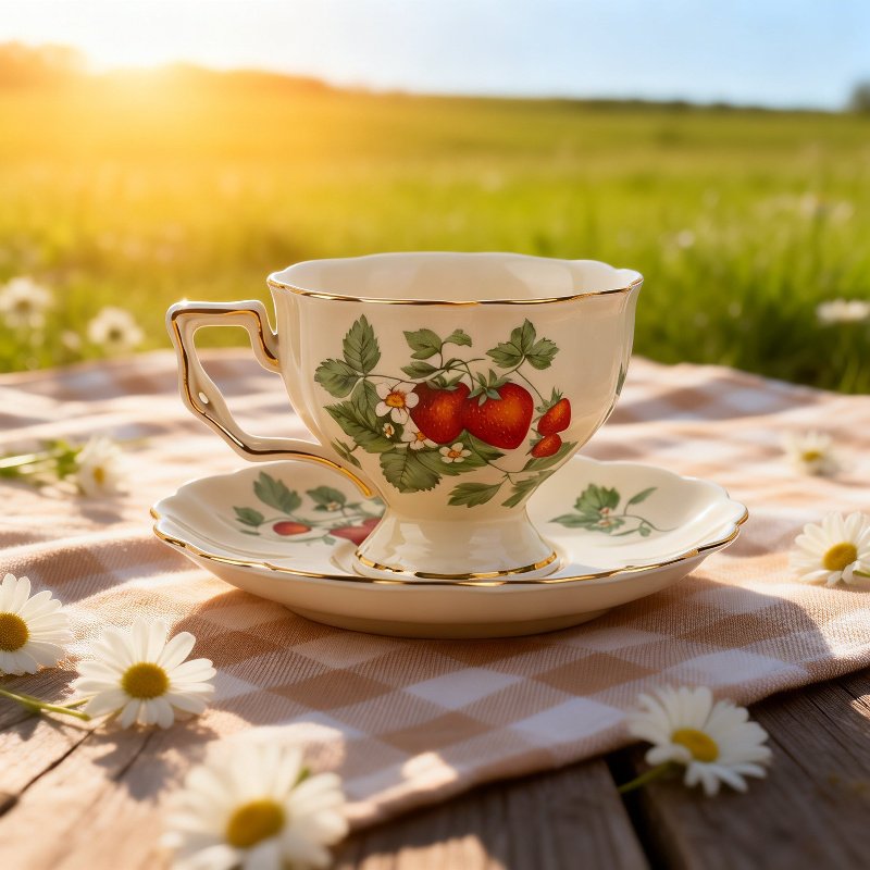 ถ้วยกาแฟสไตล์เรโทรยุโรป