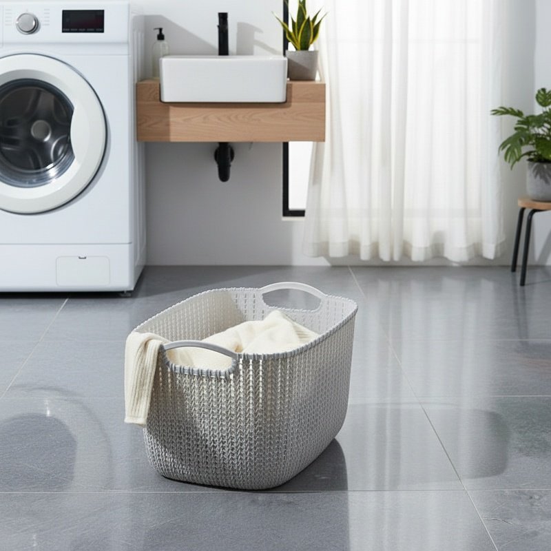 Bathroom Laundry Storage Bucket, Household Dirty Clothes Basket, Portable Laundry Hamper