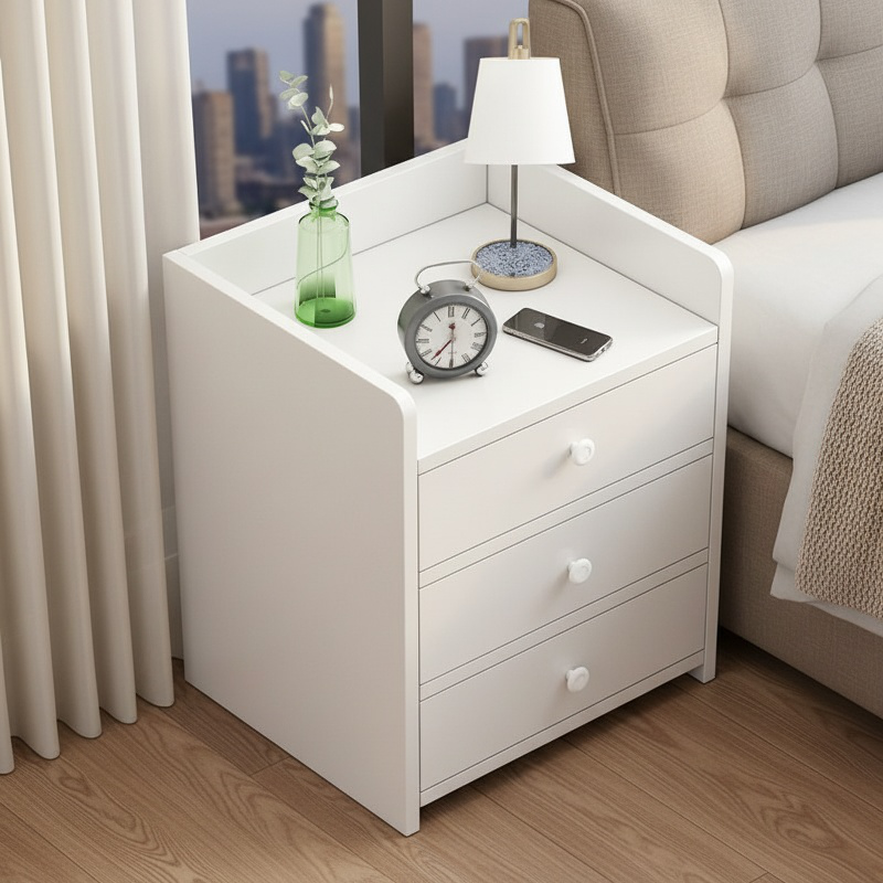 Table de chevet de rangement simple, petite étagère de chevet, armoire de rangement de chevet