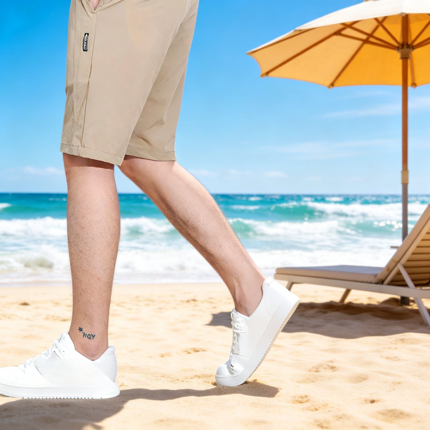 남성 스트레이트핏 캐주얼 5부 바지