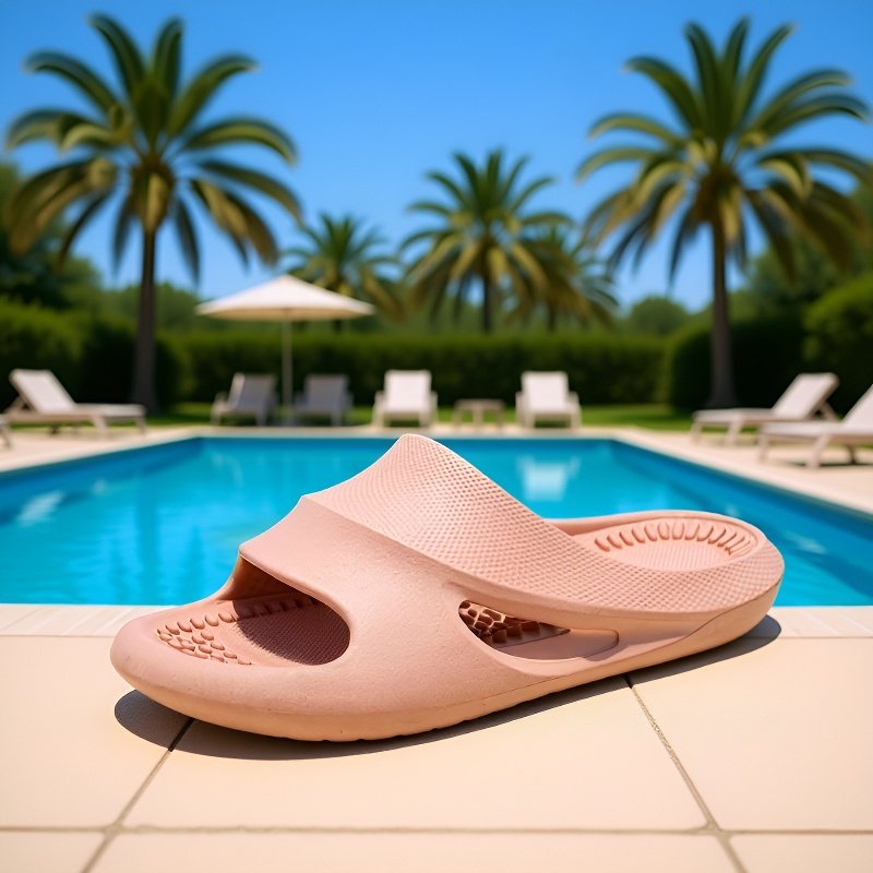 Soft and durable bathroom massage slippers