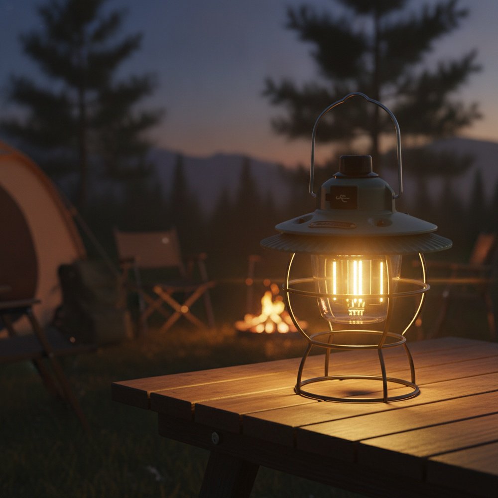 Iluminación retro para actividades al aire libre