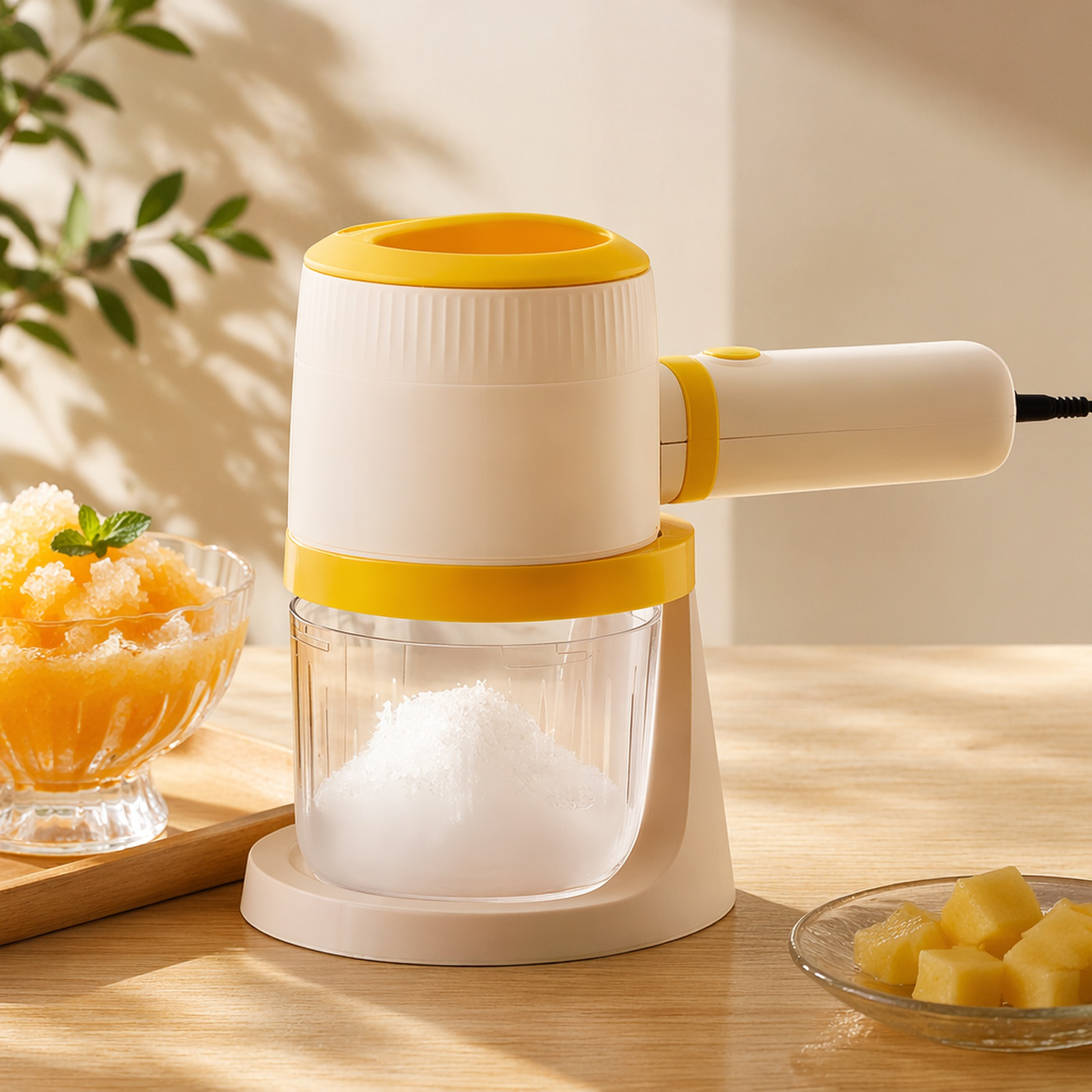 Mini domowy elektryczny kruszarka do lodu, maszyna do smoothie
