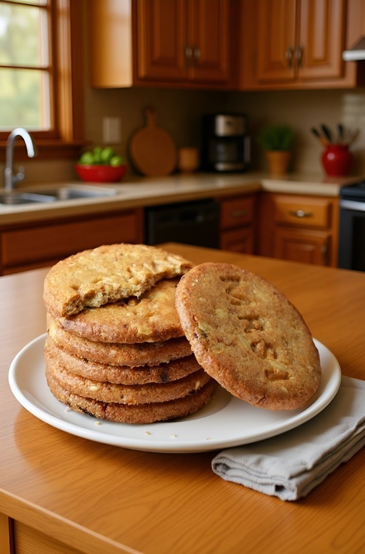 全粒粉ビスケットとコーヒーのセット
