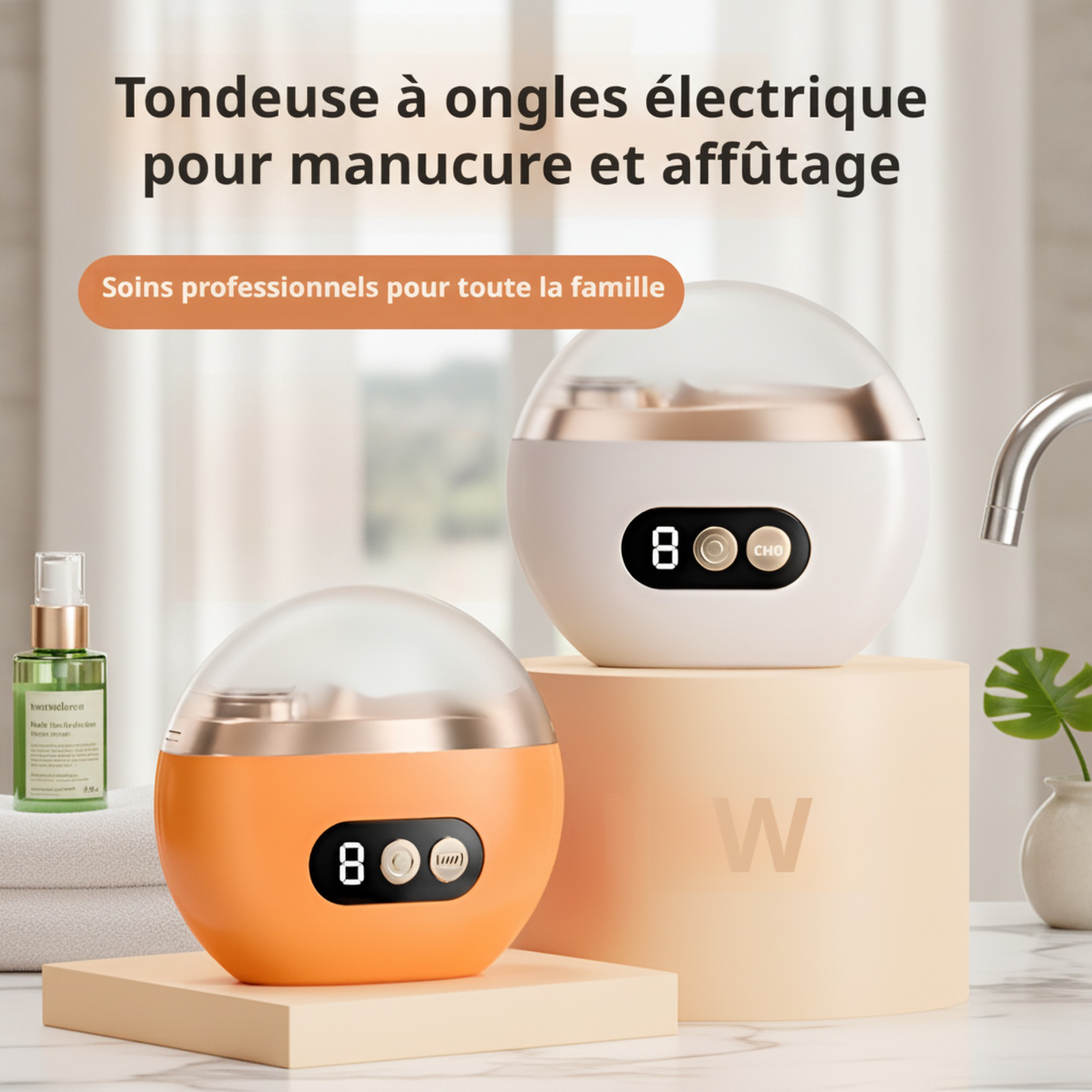 Coupe-ongles électrique automatique pour manucure
