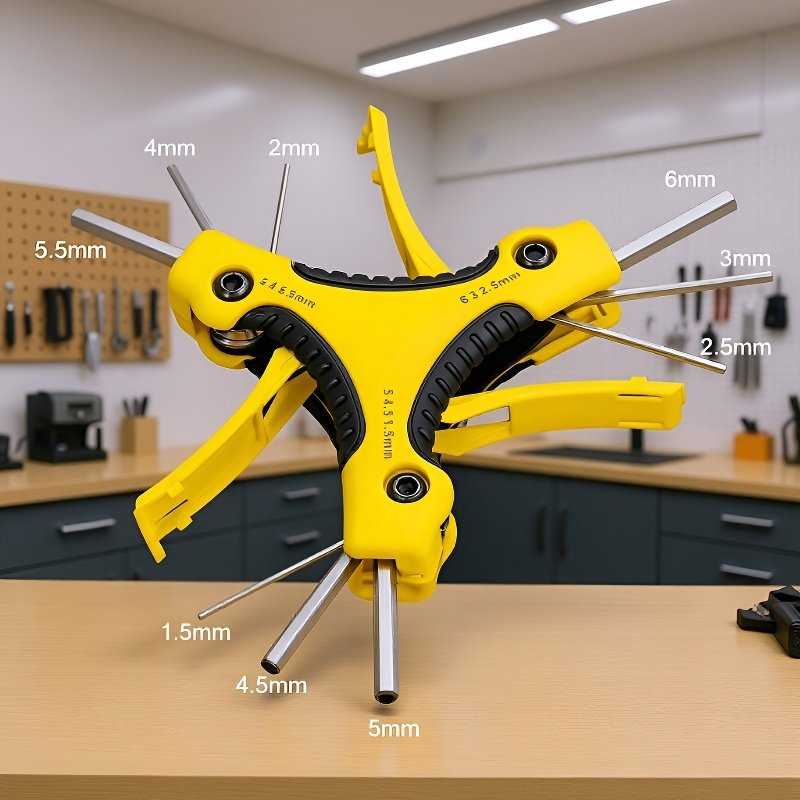 Haushalts-Set mit extra harten Innensechskant-Schlüsseln