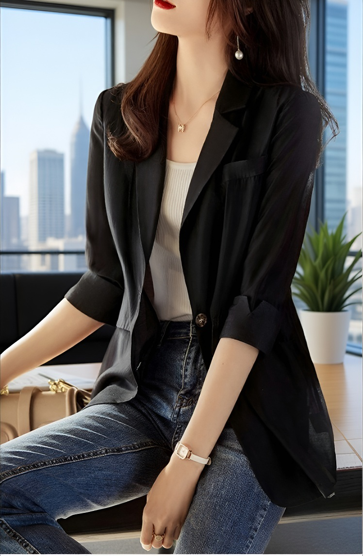 여름용 얇은 아우터 소재