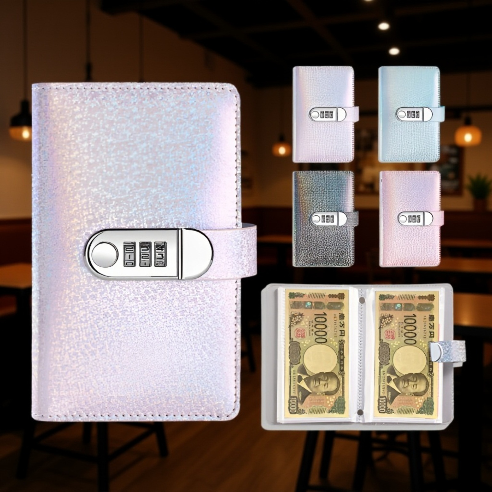 大容量現金収納型貯金ブックお金管理専用貯金冊子