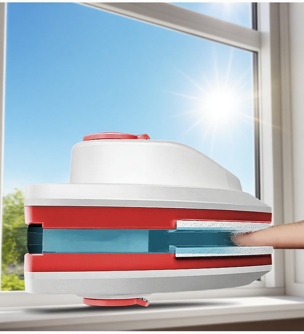 물주입 기능이 있는 양면 유리 닦기 청소기