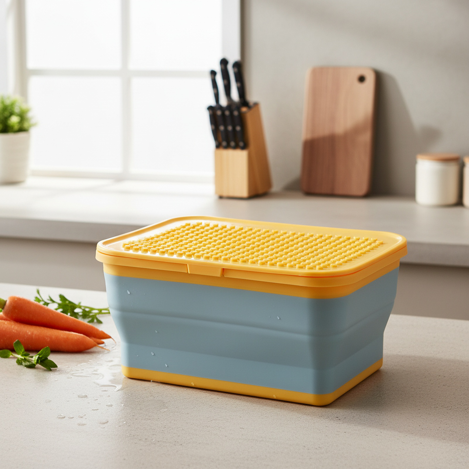 Foldable Toy Storage Box with Lid for LEGO and Tomica