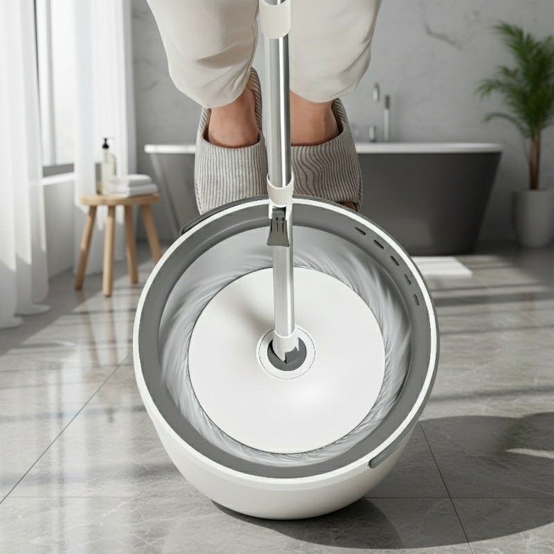 Lazy household suction plate mop with clean sewage separation