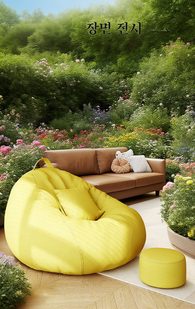 집안 어디에나 잘 어울리는 개집 소파