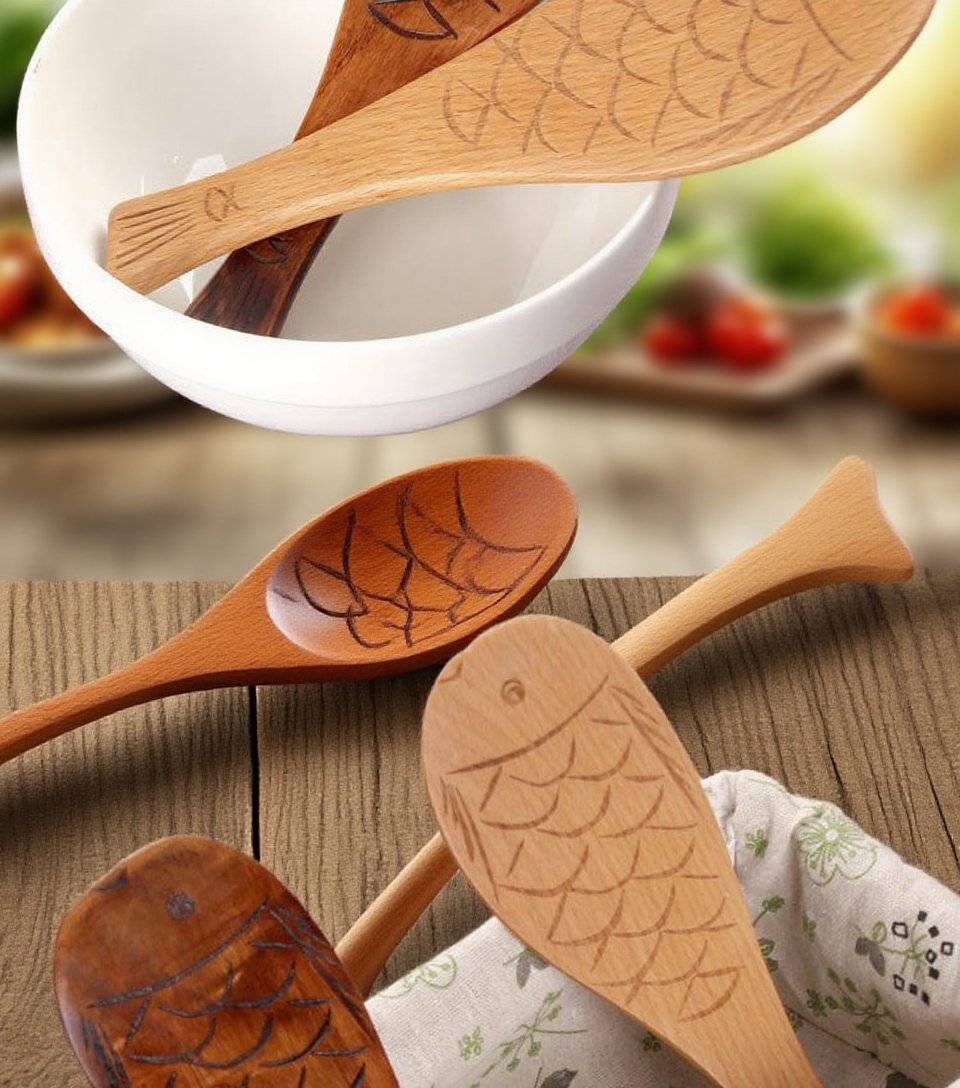 한국식 칠기 숟가락 디테일