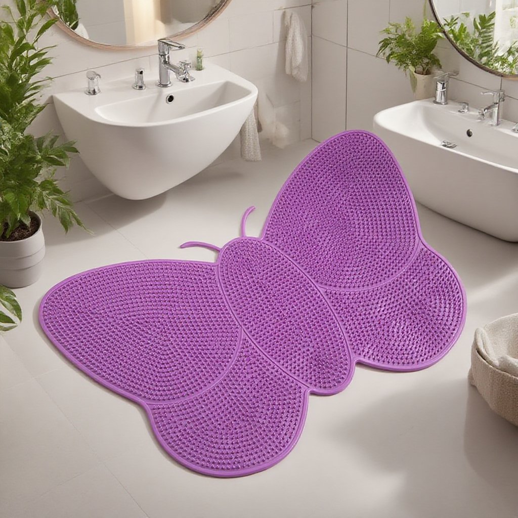 バスルームシャワー滑り止めバタフライマット
