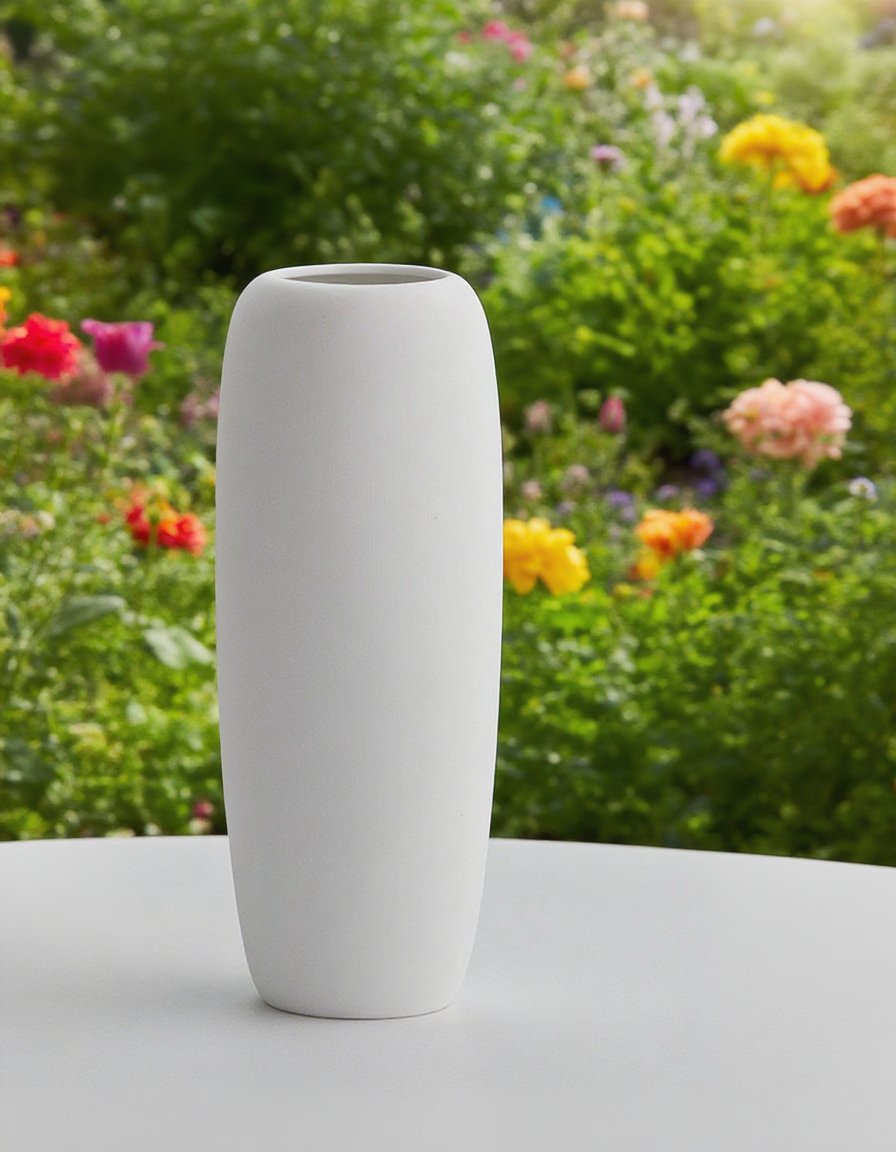 Severská váza na květiny v obývacím pokoji