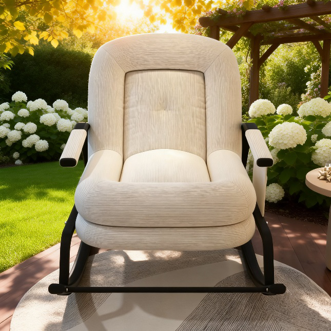 Silla mecedora de balcón, silla perezosa de celebridad de Internet, tumbona individual para el hogar