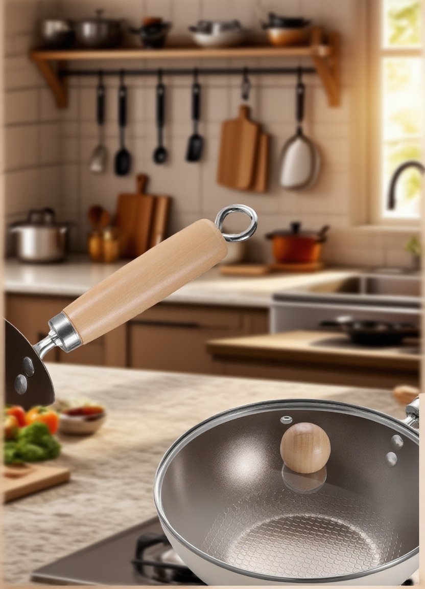 健康調理に最適な磁器ノンスティックフライパン