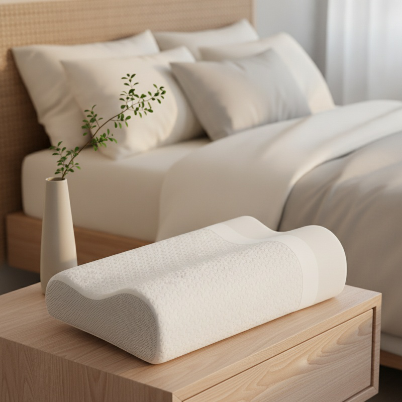 Ergonomisches Memory-Kissen, Nackenpflege, bequemes Schlaf-Nackenkissen