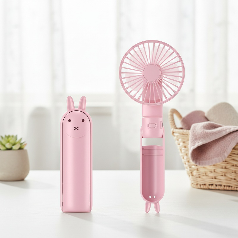Handheld fan, USB rechargeable, foldable, portable, mini, rechargeable, quiet.